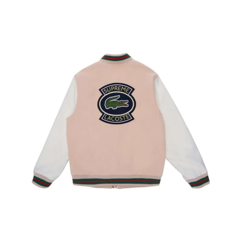 Supreme Lacoste Wool Varsity Jacket-1