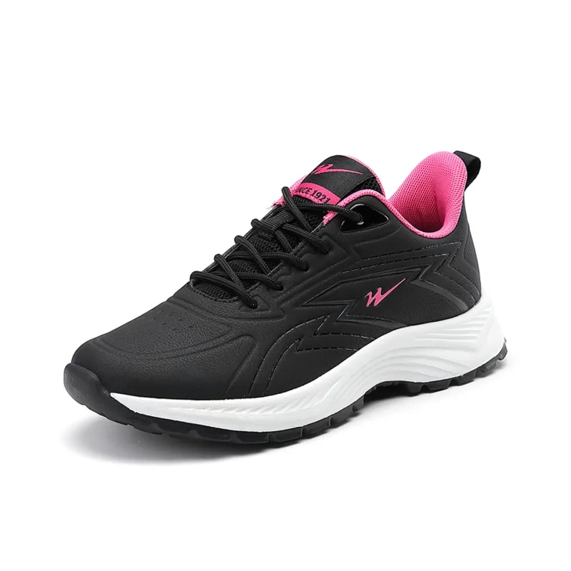 Binary Low Top Casual Shoes Women's Black Rose Red-1