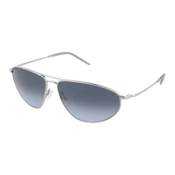 Oliver Peoples Titanium Aviator Sunglasses Men's Silver