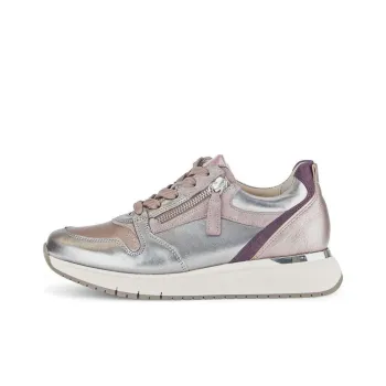 Gabor Comfort Low-Top Casual Shoes Women's Silver Purple