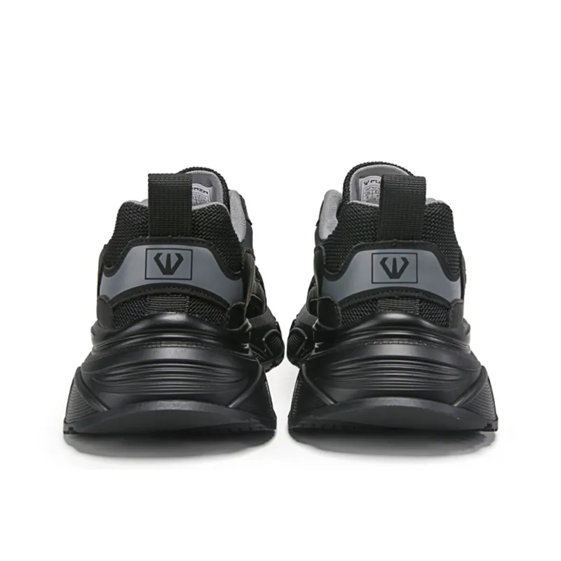 FUERZA Abrasion Resistant Low Top Running Shoes Men's Black-2