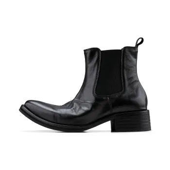 HANQIAORIJI Future Series Short Chelsea Boots Men's Black
