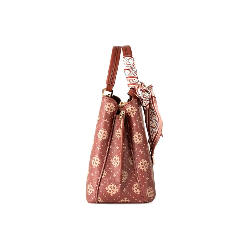 Vigno Synthetic Leather Handbags Shoulder Bags Regular Women's Red-11