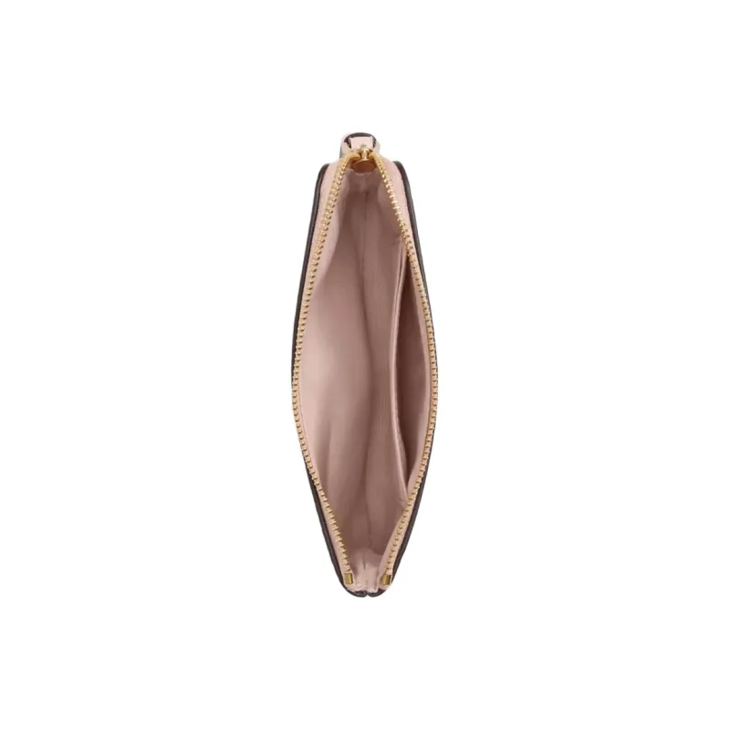 COACH Corner Zip Coated Canvas Clutch Mini Women's Blush Complexion-1