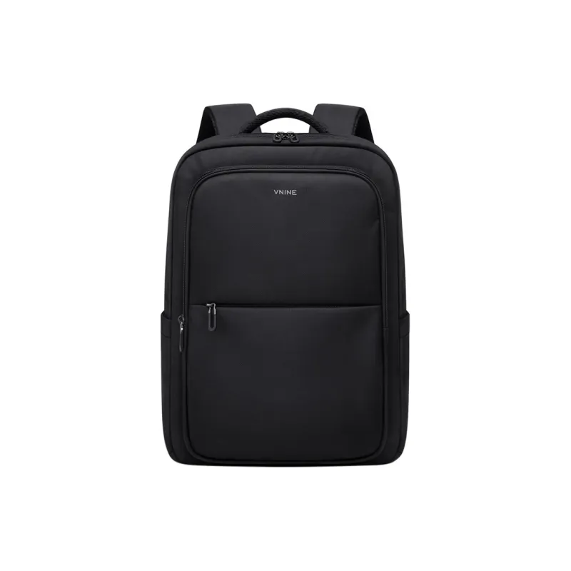 V.NINE Fabric Backpack Regular Unisex Black-2