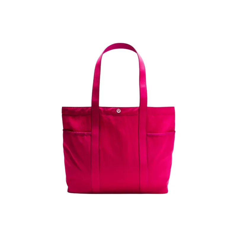 Lululemon Recycled Nylon Tote Bag, Shopping Bag, Shoulder Bag Regular Unisex Raspberry-0