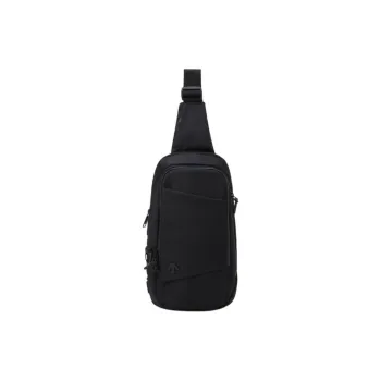 DESCENTE Dualis Nylon Sling Bag Large Size Unisex Black
