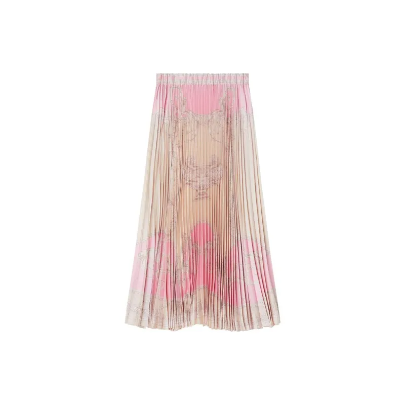 VERSACE La Coupe Des Dieux Pleated Midi Skirt-1