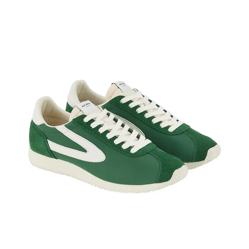 Norman Walsh Abrasion Resistant Breathable Low Top Running Shoes Unisex Beige Dark Green-3