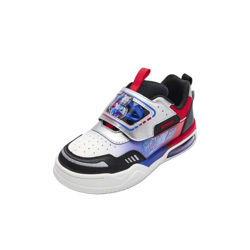 BALABALA Slip Resistant Low Top Kids' Skateboarding Shoes White Blue Kids'-1