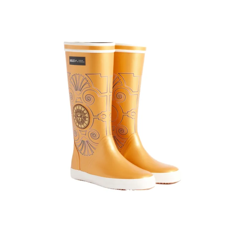 AIGLE Waterproof Rain Boots Unisex Yellow-1