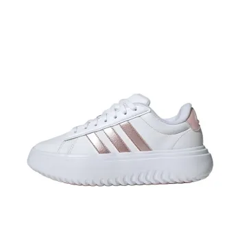 Adidas Grand Court Platform Cloud White Sandy Pink Met. Sandy Pink Women's