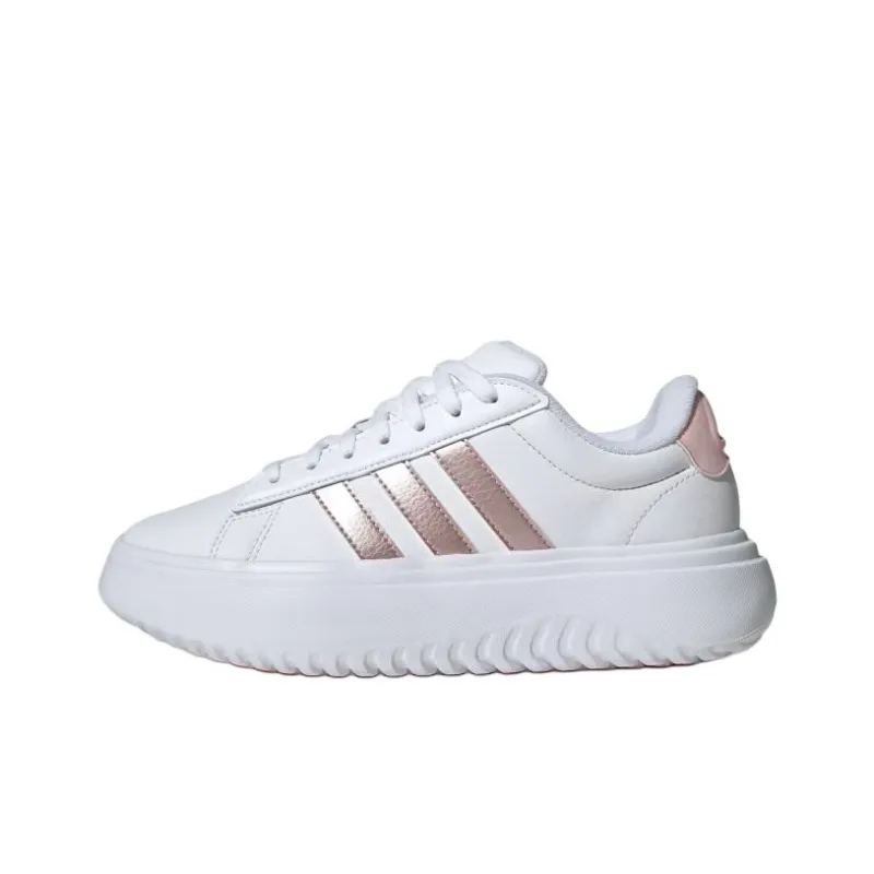 Adidas Grand Court Platform Cloud White Sandy Pink Met. Sandy Pink Women's-0