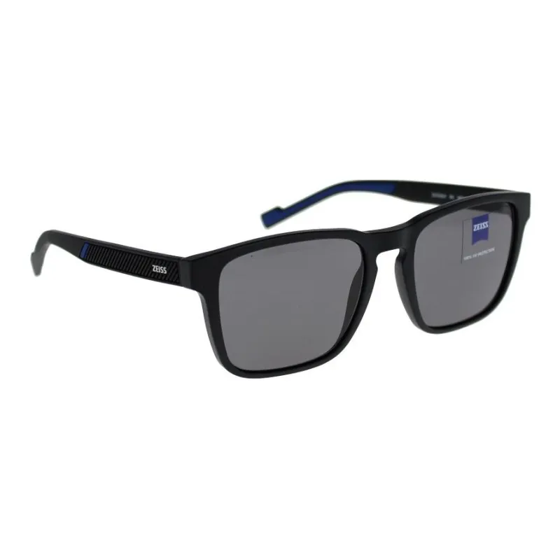 ZEISS Acetate Square Sunglasses Men's Black-2