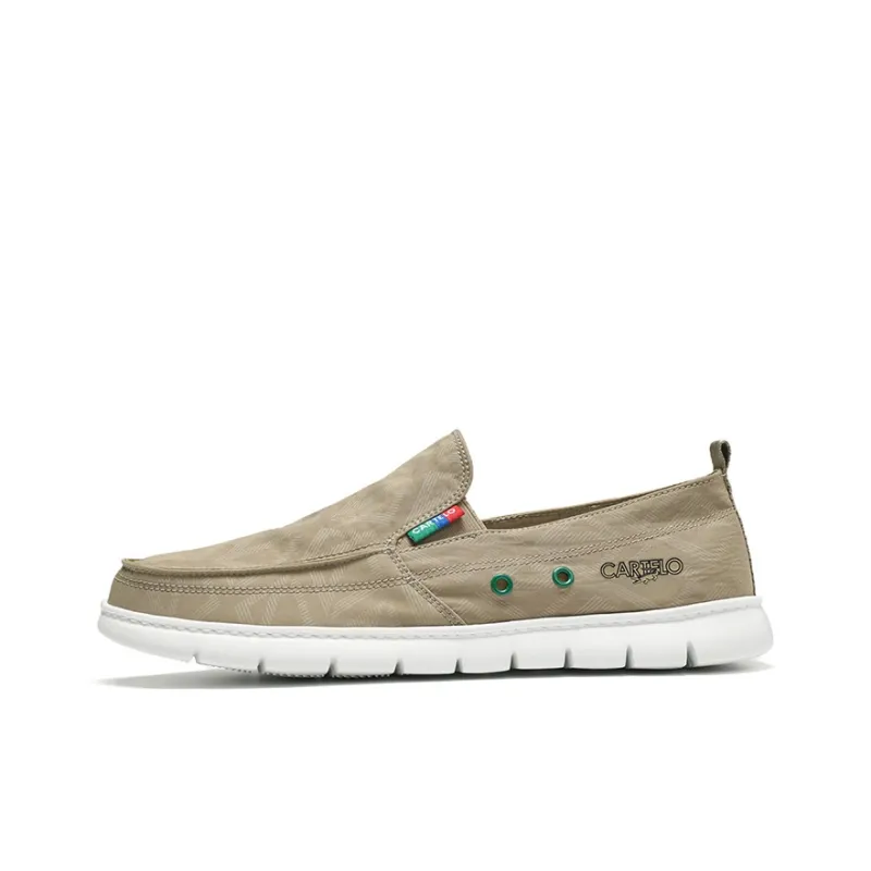 CARTELO Trendy Versatile Slip on Slip Resistant Lightweight Support Low Top Fashion Canvas Shoes Men's-0