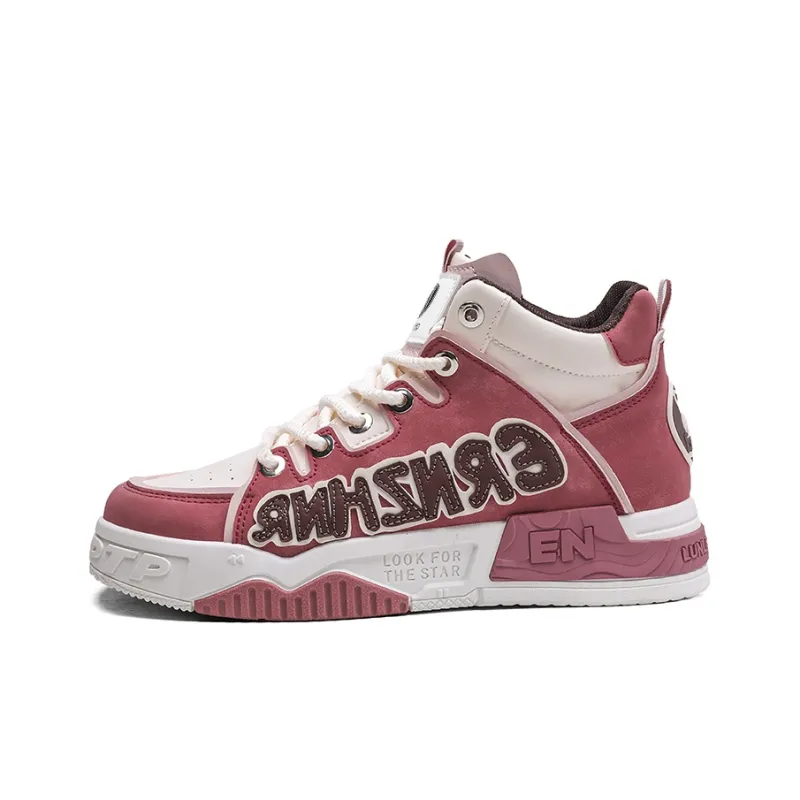 HACKBUTEER High Top Skateboard Shoes Men's Box-12