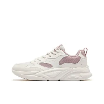 Erke Cushioning Anti Slip And Wear Resistant Low Top Casual Shoes Women's Beige Pink