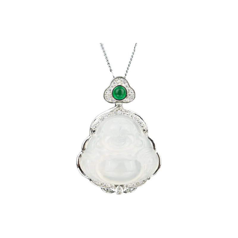 SHANGMANG Chalcedony Necklaces Unisex-0