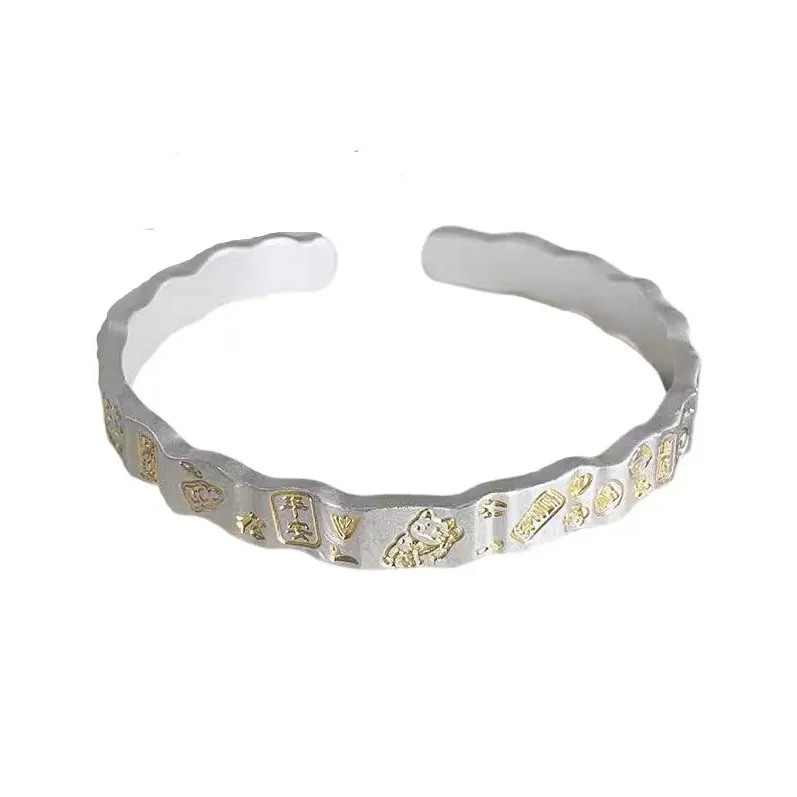 Kim Heng Hee S999 Fine Silver Bangles Women's-0