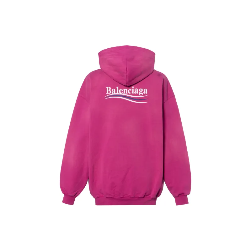 Balenciaga FW22 Sweatshirt Loose Fit Style Women's Rose Red-1