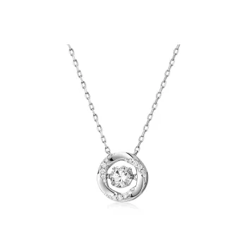 KADER S925 Silver Necklaces Women's Silver White, Box Good Luck