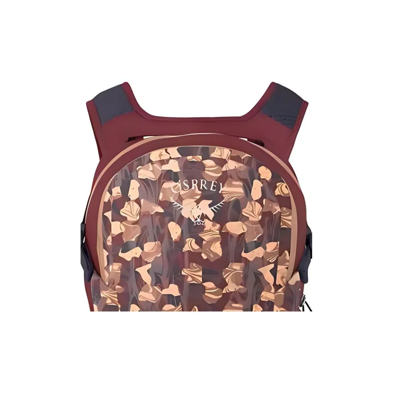 OSPREY Polyester Outdoor Hiking Bag Backpacks Regular Unisex Red Print-3