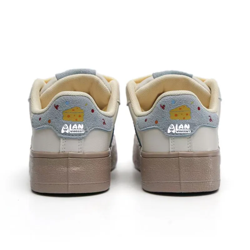 Alan Vincent Slip Resistant Breathable Abrasion Resistant Low Top Skateboard Shoes Women's-7