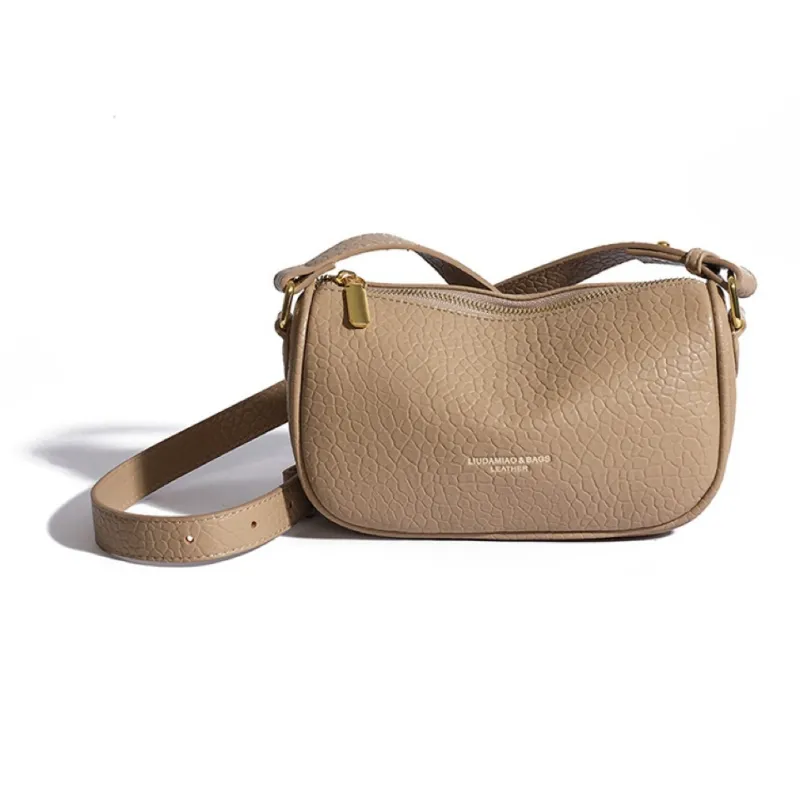 OKEKE Pu Crossbody Bag Shoulder Bag Regular Unisex Dark Brown/Black/Khaki/Light Brown-3
