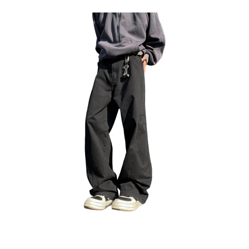 JUNGLE PANDA Knitted Sports Pants Unisex Pure Black-0