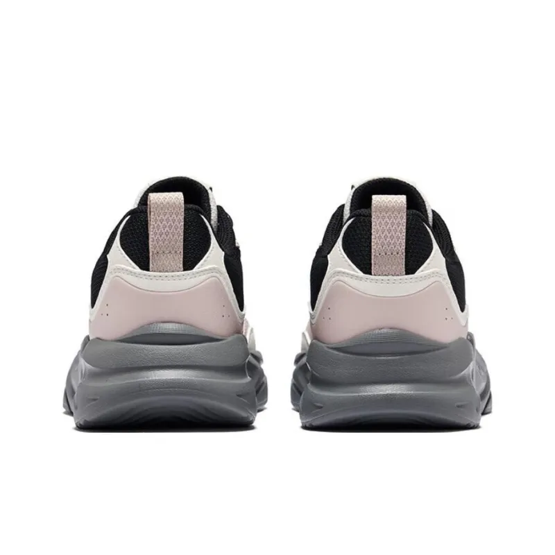 Erke Cushioning Anti Slip And Wear Resistant Low Top Casual Shoes Women's Black Beige Pink-4