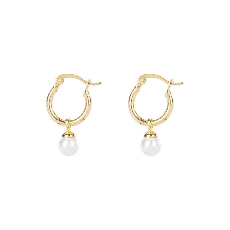 ZURY S925 Silver Hoop Earrings Women's Minimalist Design Fashion Luxury-4