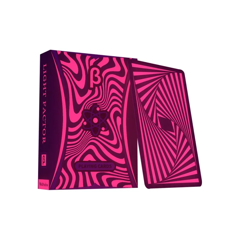 WohStudios Flower Cutting Board Light Factor Α/β Tidal Play Paper Card Fluorescent Purple Color-Changing Poker Cards-5