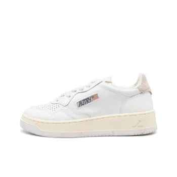 AUTRY Medalist Leather Low White Ivory Women's