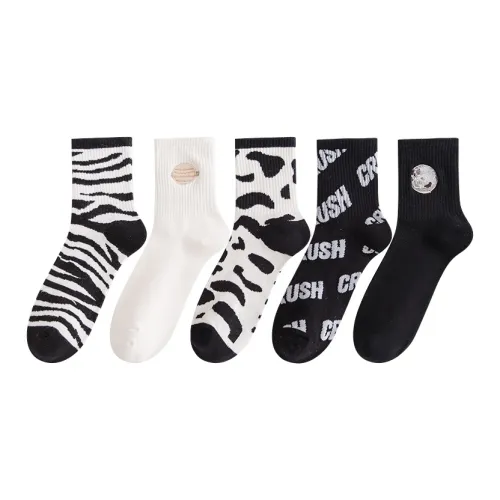 Top Melon Mid-Calf Socks Women's 5 Pack