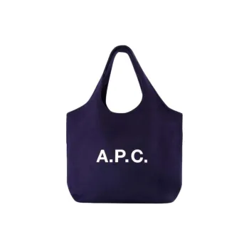 A.P.C Ninon Wool Tote Bag Shopping Bag Handbag Shoulder Bag Women's Blue