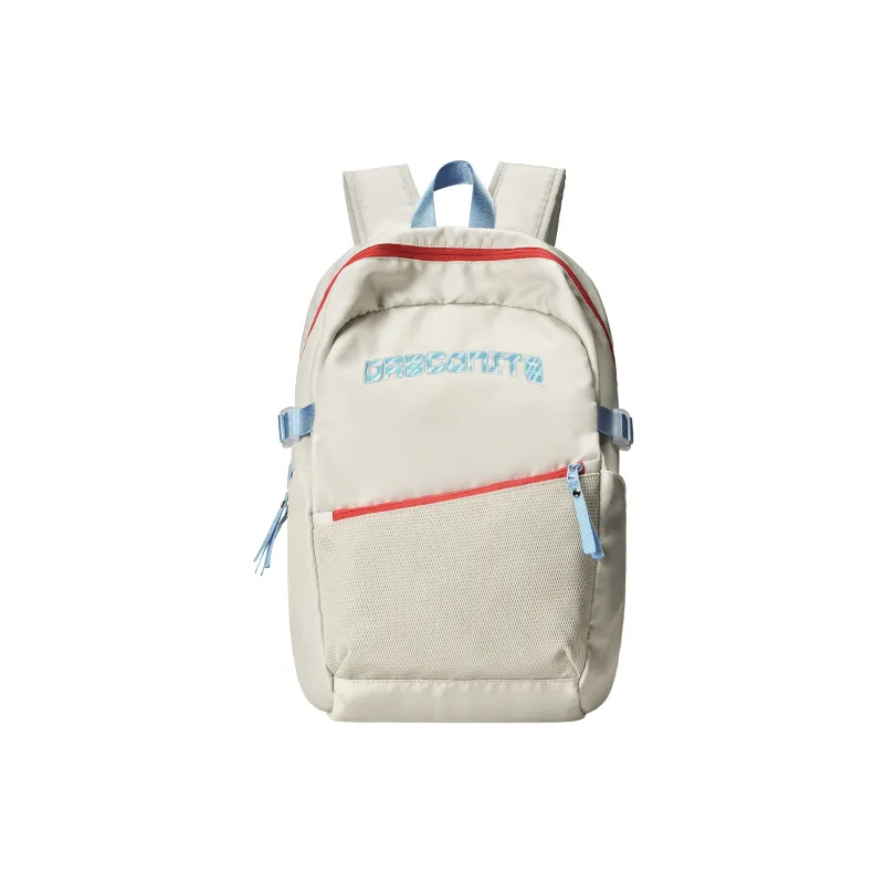 DRACONITE Polyester Student Backpack Regular Unisex Khaki-24