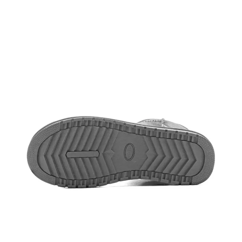 Warrior Short Snow Boots Unisex Couple's Chestnut-4
