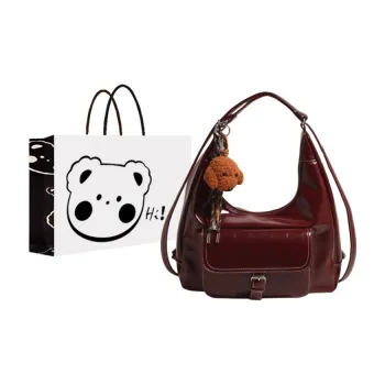 NX DOUGHNUT PU Pillow Bag Shoulder Bag Crossbody Bag Handbag Regular Women's Red/Black/Coffee