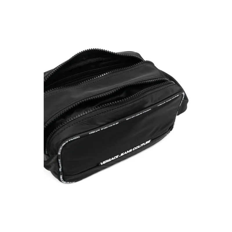 VERSACE JEANS COUTURE Polyamide Toiletry Bag Men's Black-4