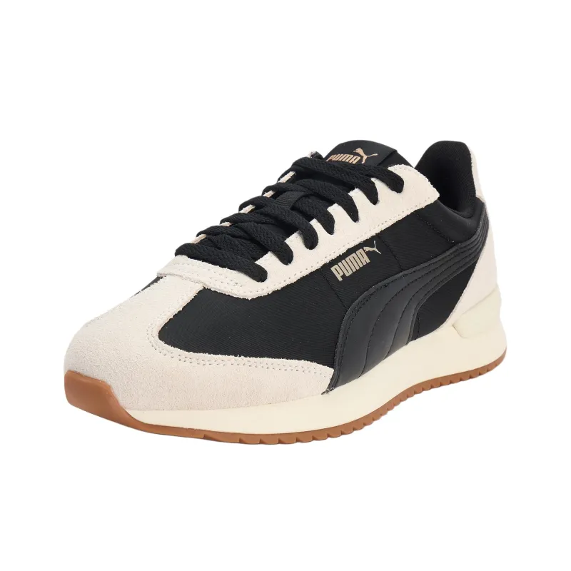 PUMA R78 Nylon Retro Anti Slip Wear Resistant Low Top Casual Shoes Unisex Black White-2