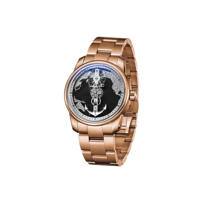 OBLVLO Automatic Mechanical Movement Watch Men's Watches Black Dial-7