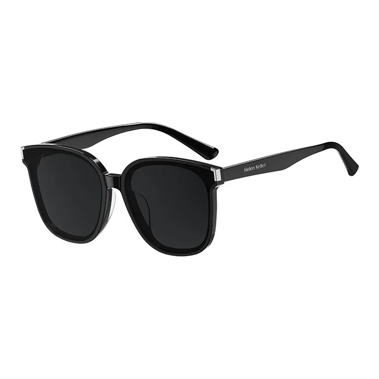 HELEN KELLER Plate Frame Square Sunglasses Unisex-1