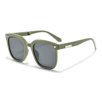 Sagawa TR/Memory Plastic Square Sunglasses Unisex