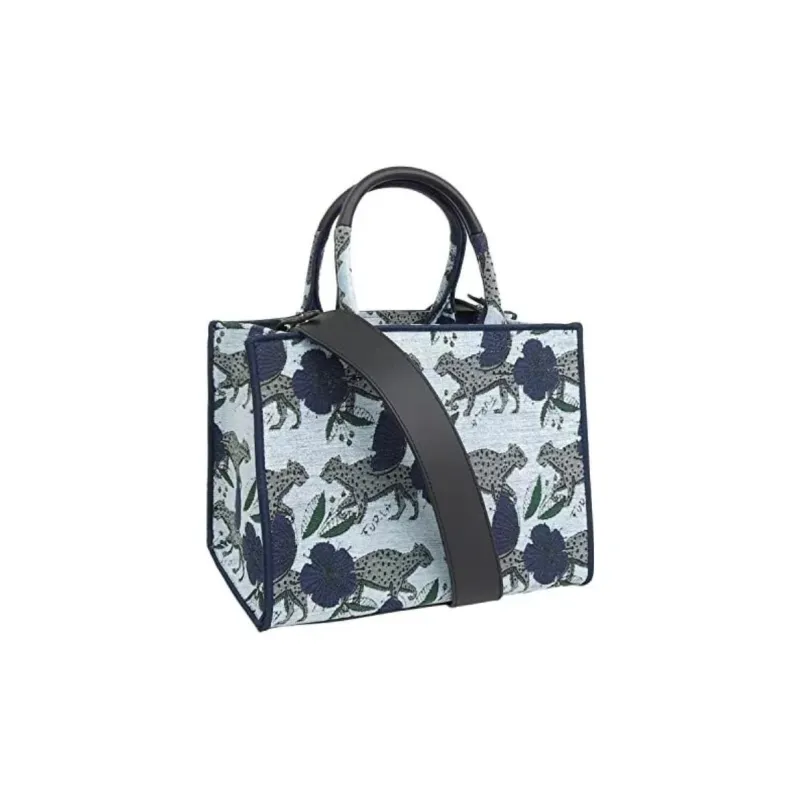 Furla Cotton Tote Bag, Shopping Bag, Shoulder Bag, Crossbody Bag, Handbag Women's Multicolor-3