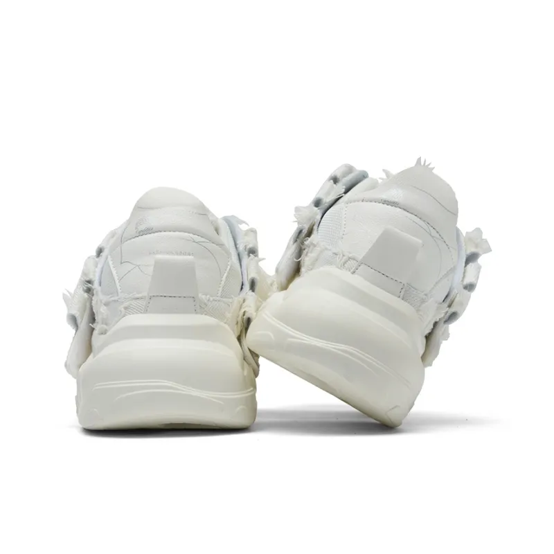 ZOIBBOE Cushioned Anti Slip Wear Resistant Lightweight Height Increasing Low Top Chunky Sneakers Unisex-3