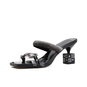TADSW Rubber Sole Slip Resistant Slide Slippers Women's