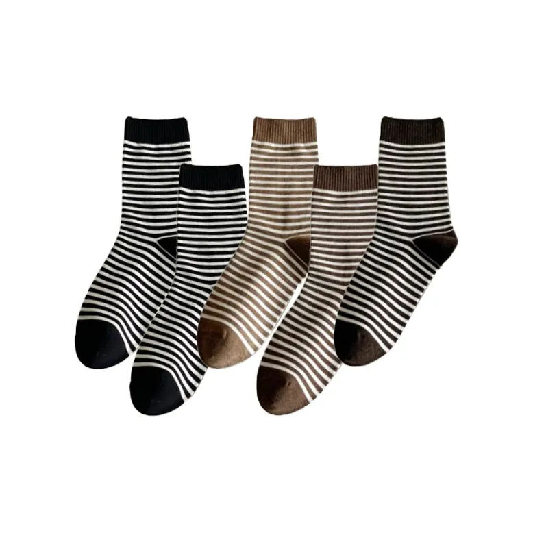 Caramella Mid Calf Socks Women's Shopping Bag Combo Set-3
