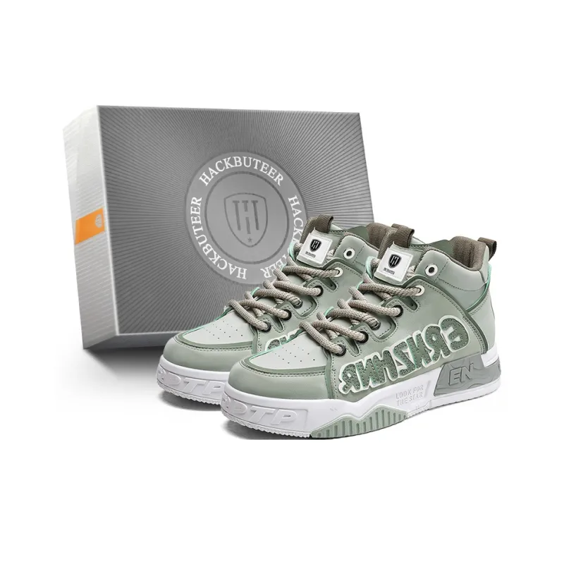 HACKBUTEER High Top Skateboard Shoes Men's Box-9