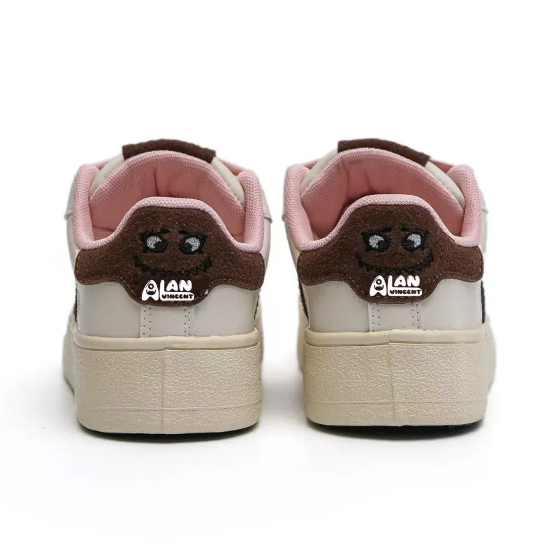 Alan Vincent Slip Resistant Breathable Abrasion Resistant Low Top Skateboard Shoes Women's-3