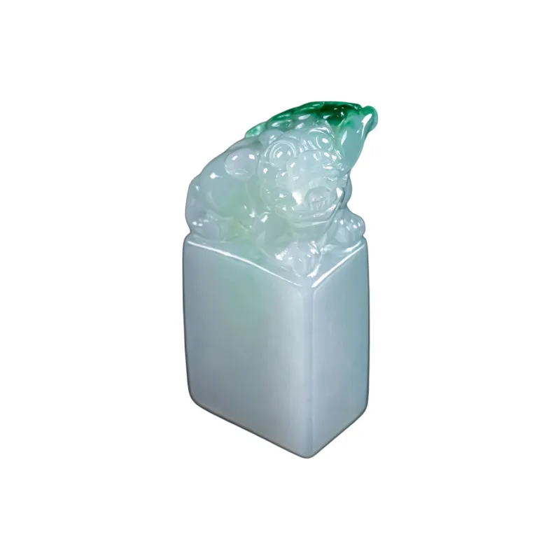 PUPAN Ice Glutinous Jadeite Seals Unisex-0